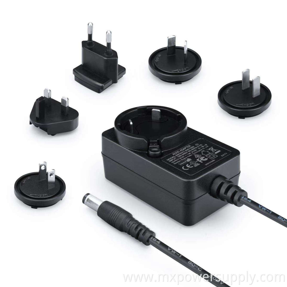 CE SAA PSE GS UL approval interchangeable plugs 9V 2.5A 3A ac dc power adapter use for amplifier